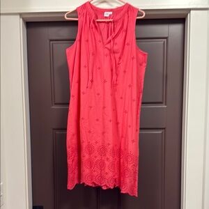 GAP Coral Sleeveless Dress